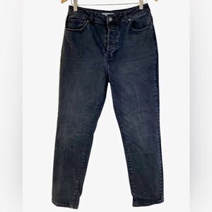 Forever 21 Black Button Fly High Rise Relaxed Jean Size 30